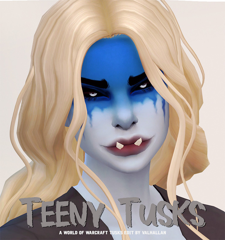 Teeny Tusks / Sims 4 CC