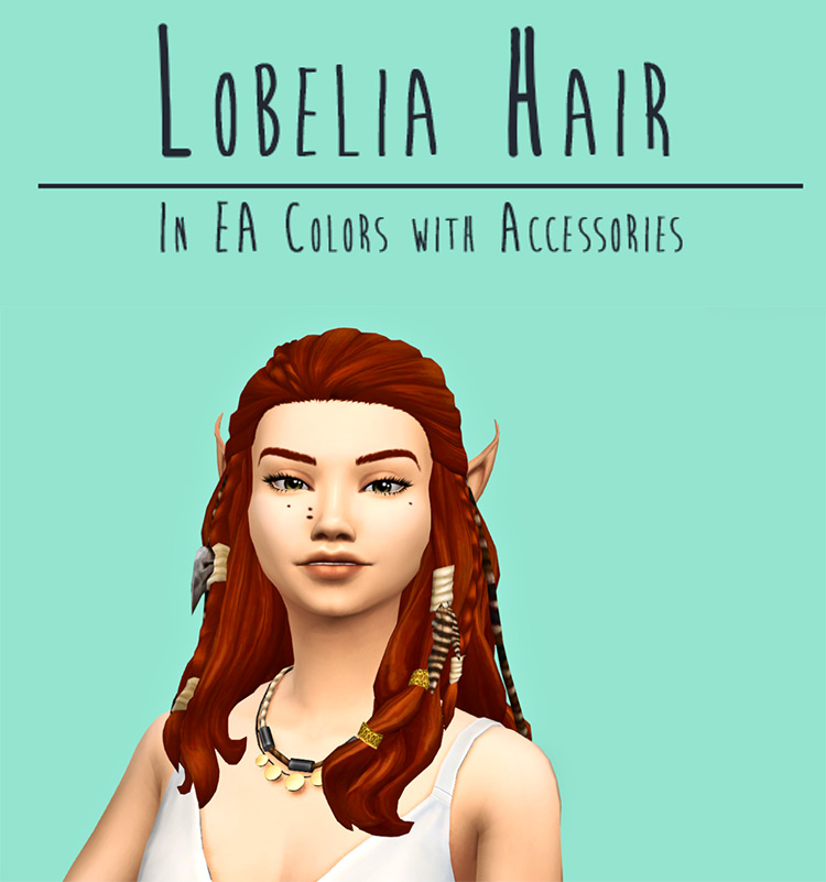 Lobelia Hair / Sims 4 CC