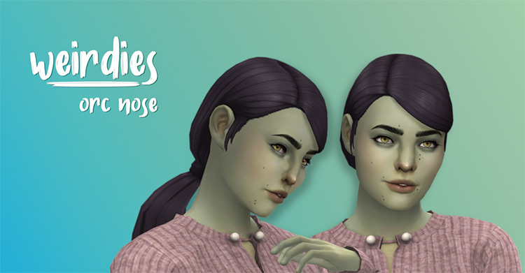 Weirdies: Orc Nose / Sims 4 CC