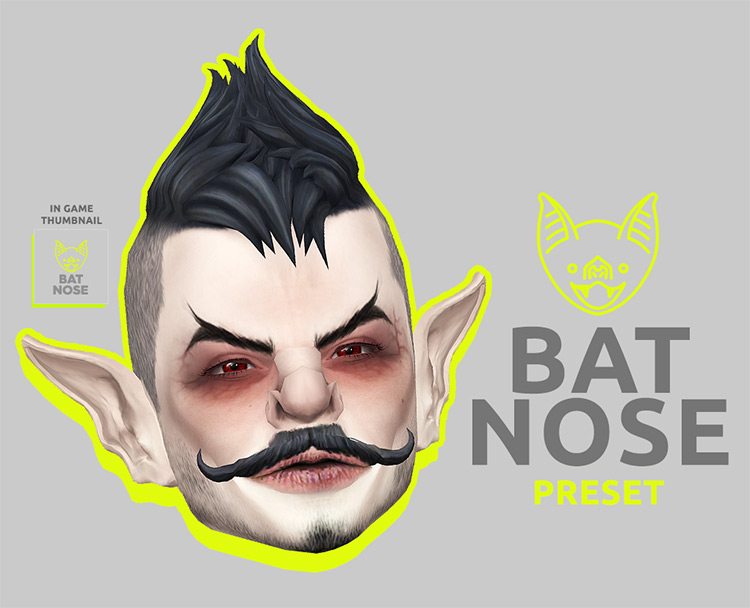 Bat Nose / Sims 4 CC