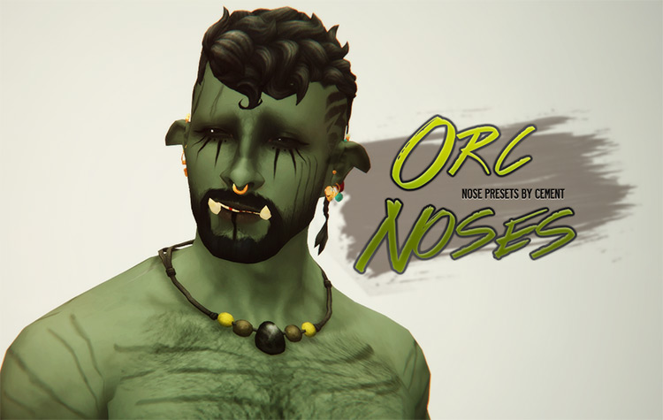 Orc Noses: Nose Presets / Sims 4 CC