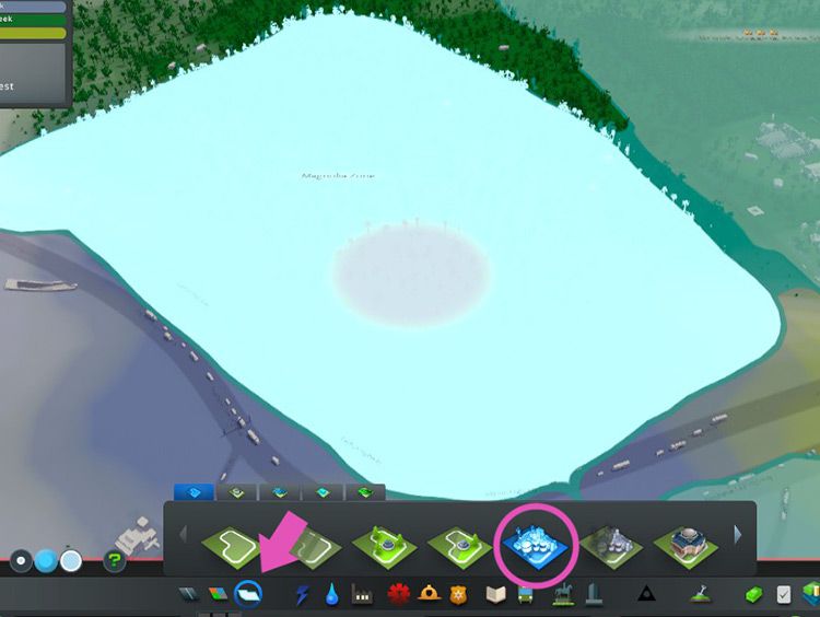 The Paint Industry Area button is in the Districts and Areas menu / Cities: Skylines