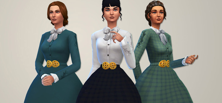 Sissis Victorian-Era Dress (TS4 CC)