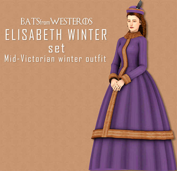 Elisabeth Winter Set Sims 4 CC