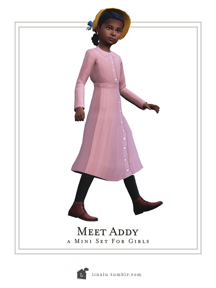 Meet Addy Mini Set for Sims 4