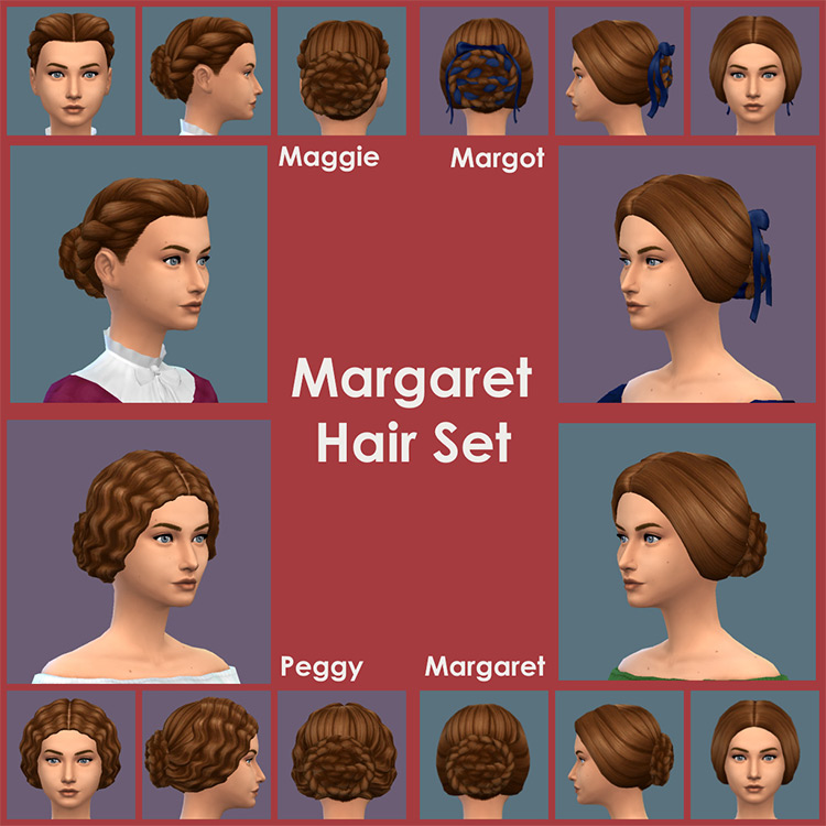 Margaret Hair Set TS4 CC