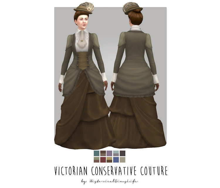 Victorian Conservative Couture Sims 4 CC