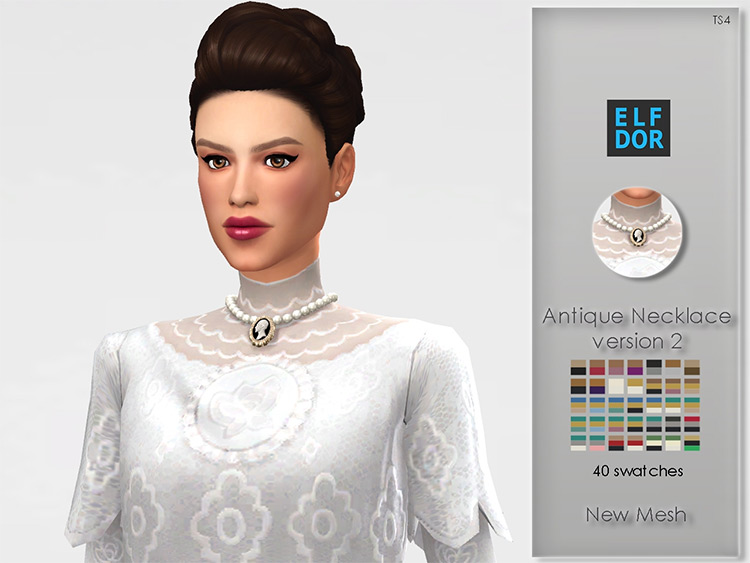 Antique Necklace for Sims 4