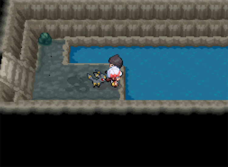 The first floor below ground in Union Cave / Pokemon HGSS