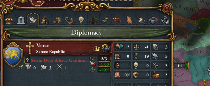 Venice's ruler excommunicated, a common occurrence and historically accurate / Europa Universalis IV