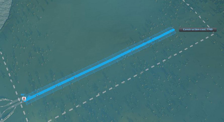 At the start of the game, resist the urge to build long, costly roads that you won’t immediately need / Cities: Skylines