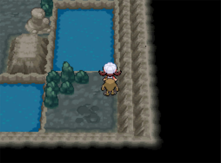The next section of dry land in Mt. Mortar / Pokemon HGSS