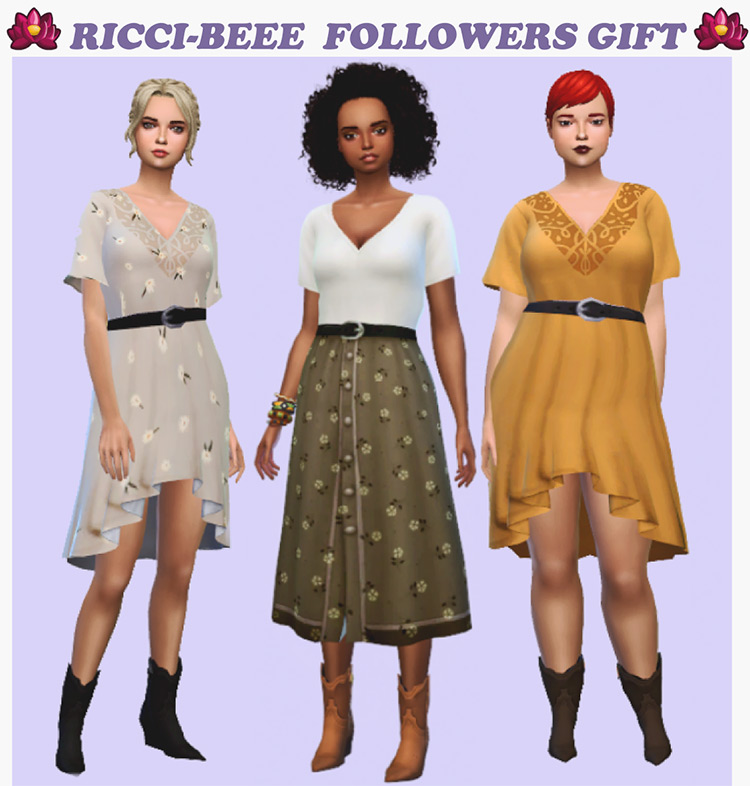 Ricci-Beee Followers Gift / Sims 4 CC