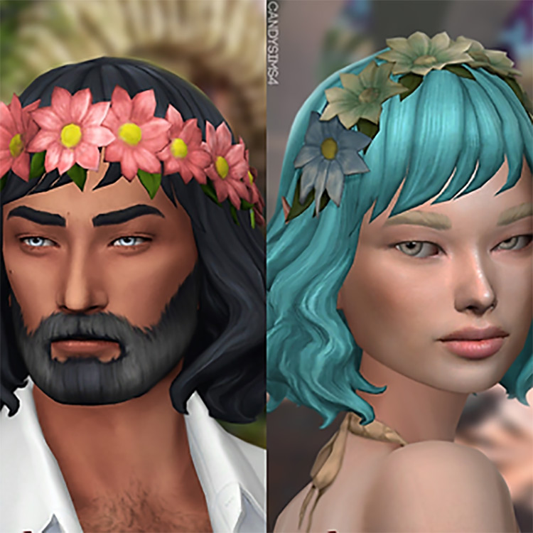 Connie’s Flower Crowns / Sims 4 CC
