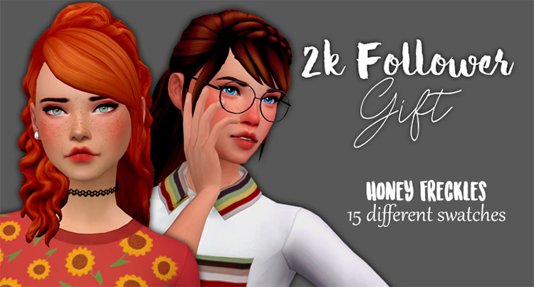 Honey Freckles / Sims 4 CC