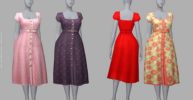 Eleanor Dress / Sims 4 CC