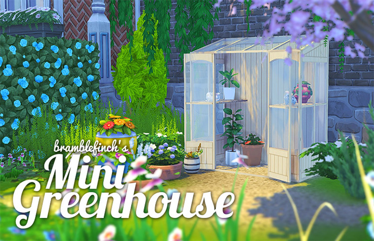 Mini Greenhouse / Sims 4 CC