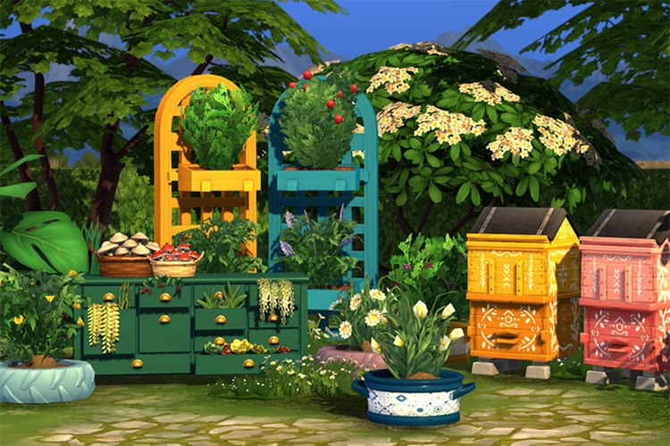 Floret Grove Set / Sims 4 CC