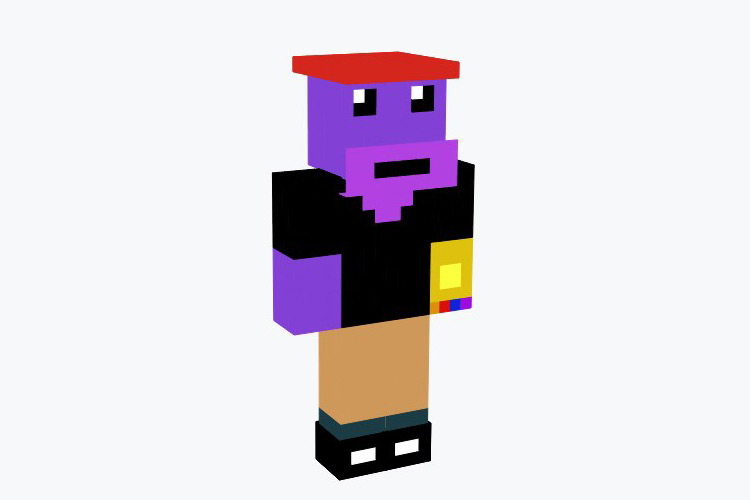 Hipster Thanos Minecraft Skin