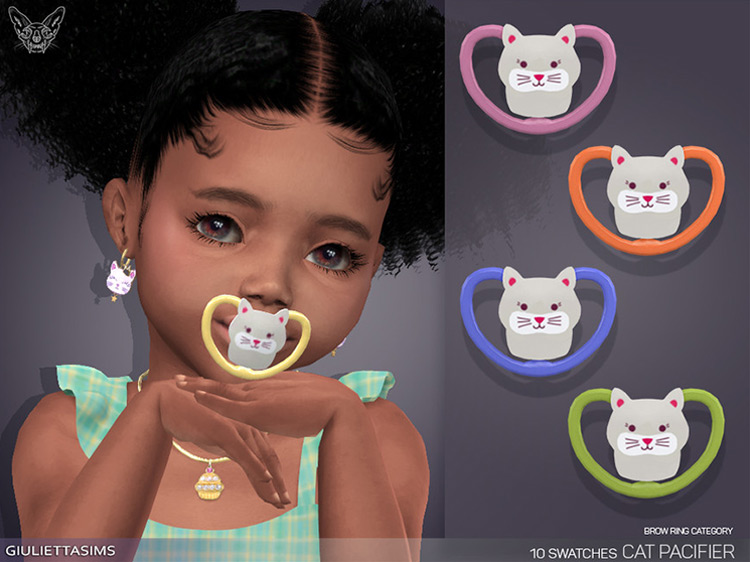Cat Pacifier by feyona Sims 4 CC
