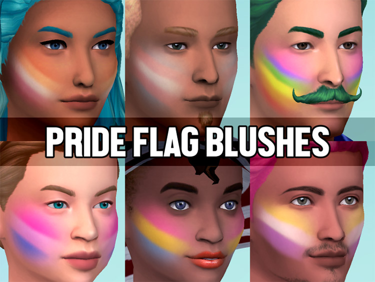 LGBT Pride Blushes Sims 4 CC