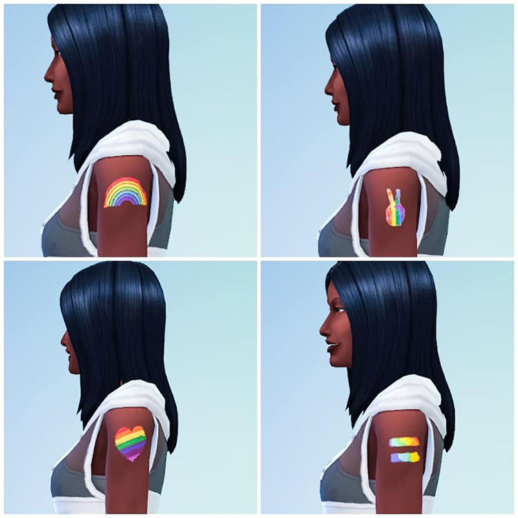 Pride Tattoos TS4 CC