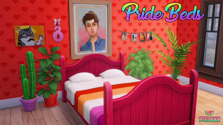 Pride Beds for Sims 4