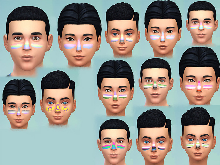 Pride Facepaint TS4 CC