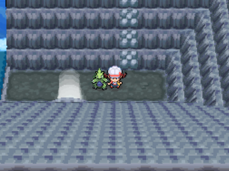 The interior of Mt. Silver's cave / Pokémon HGSS