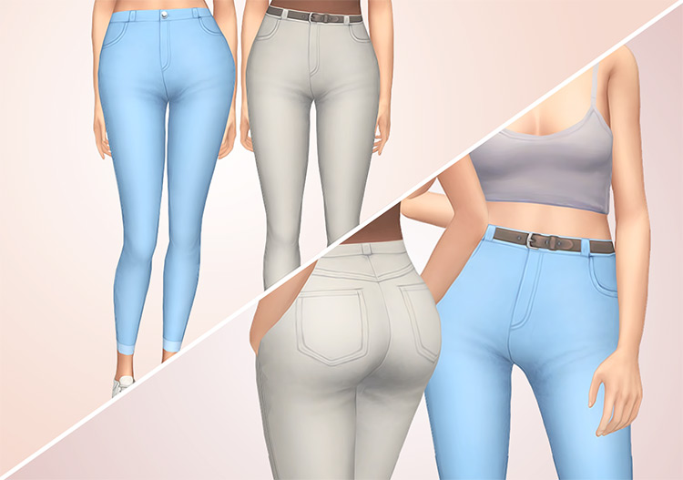 Tamsin High-Waisted Maxis Match Jeans / Sims 4 CC