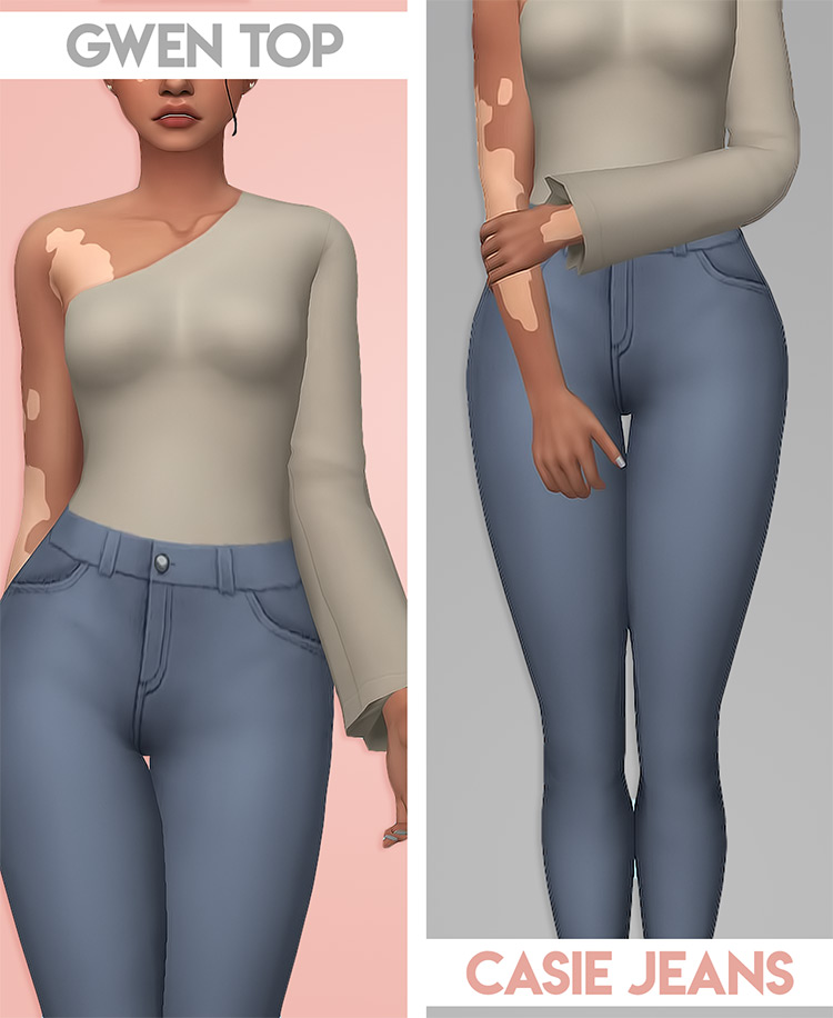 Sims 4 Maxis Match High Waisted CC  Shorts   Pants    FandomSpot - 67