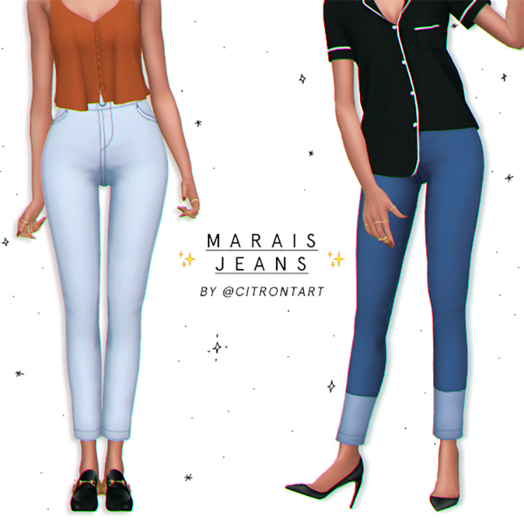 Sims 4 Maxis Match High Waisted CC  Shorts   Pants    FandomSpot - 38