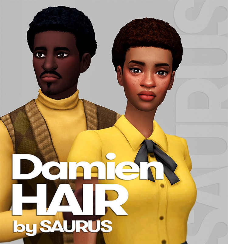 Sims 4 Maxis Match Afro Hair CC   FandomSpot - 47