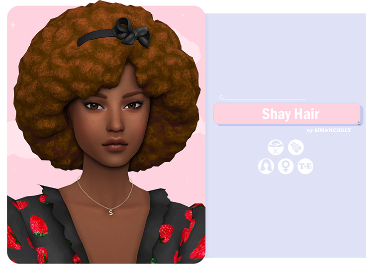 Sims 4 Maxis Match Afro Hair Cc Fandomspot Parkerspot