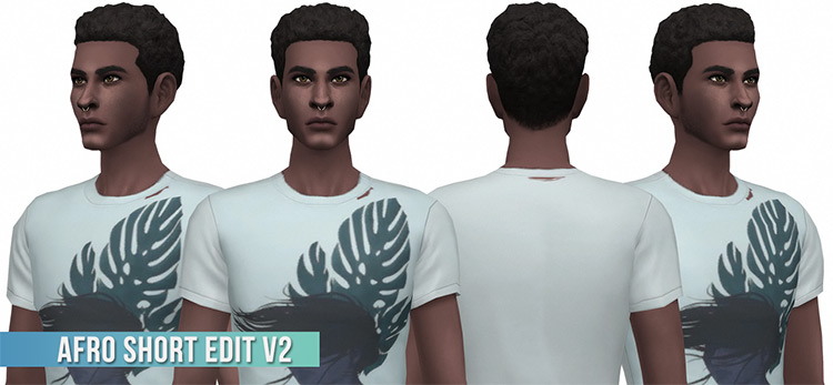 Sims 4 Maxis Match Afro Hair CC   FandomSpot - 40