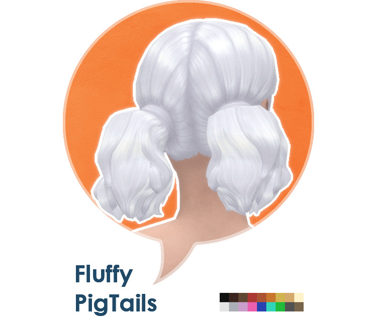 Sims 4 Maxis Match Pigtails CC  All Free    FandomSpot - 18