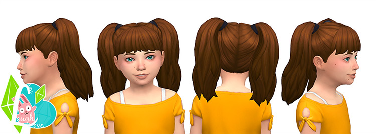 Sims 4 Maxis Match Pigtails CC  All Free    FandomSpot - 62