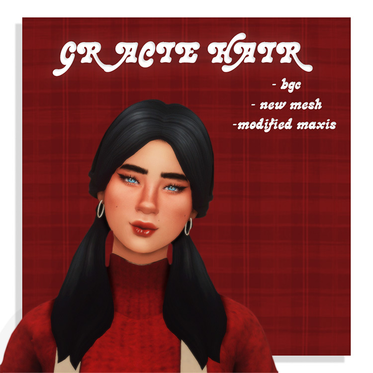 Sims 4 Maxis Match Pigtails CC  All Free    FandomSpot - 91