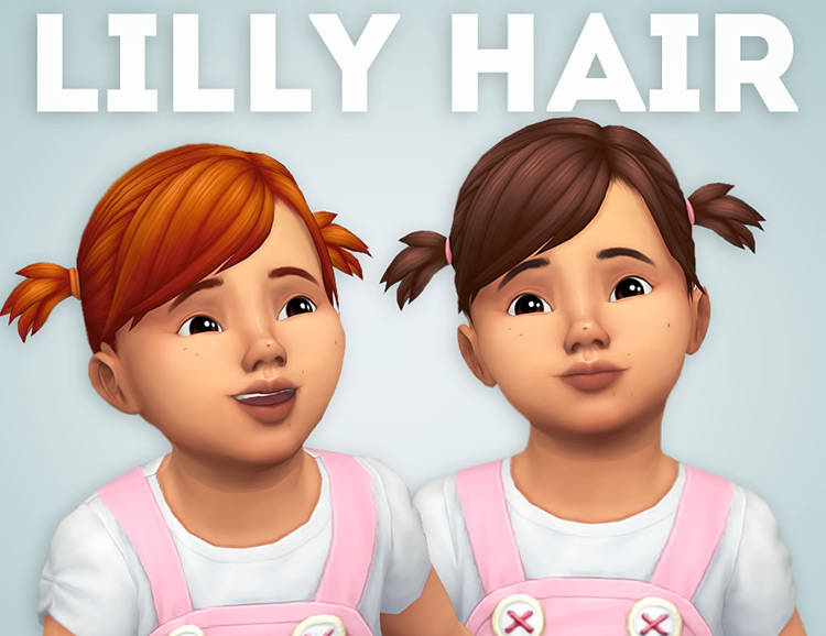 Sims 4 Maxis Match Pigtails CC  All Free    FandomSpot - 21