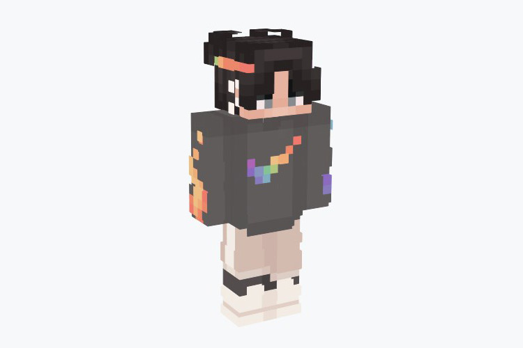 Rainbow Nike Swoosh Sweater / Minecraft Skin