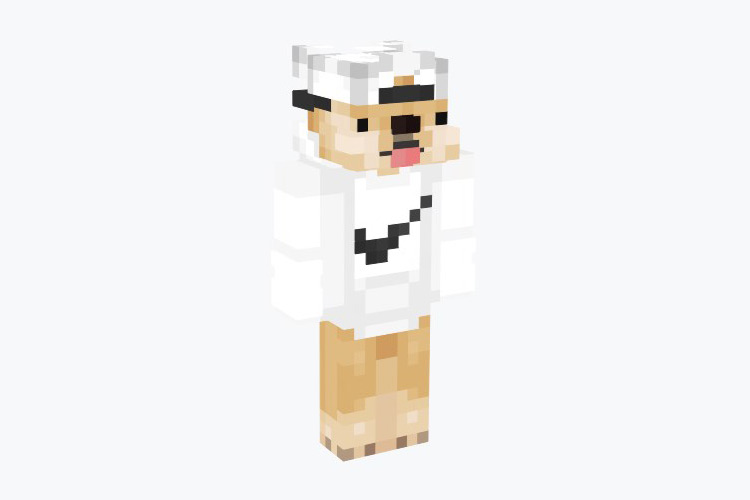 Nike Pup Dog Skin For Minecraft
