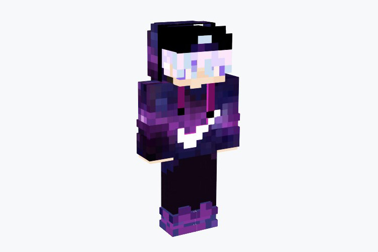 Dream Purple (Boy) wearing Nike / Minecraft Skin