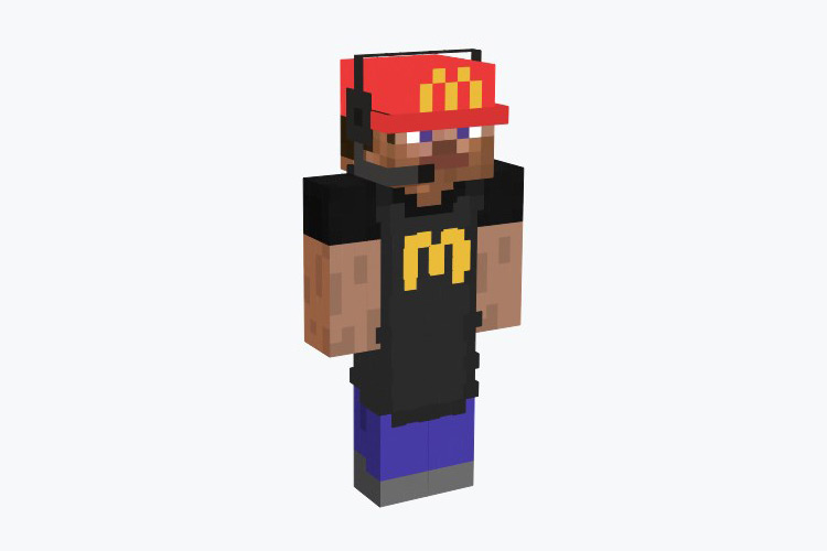 McDonalds Apron Steve Minecraft Skin
