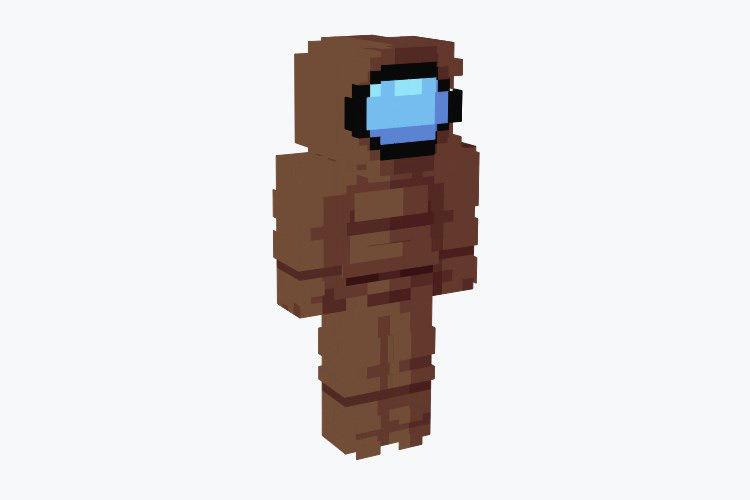 Brown Crewmate Minecraft Skin