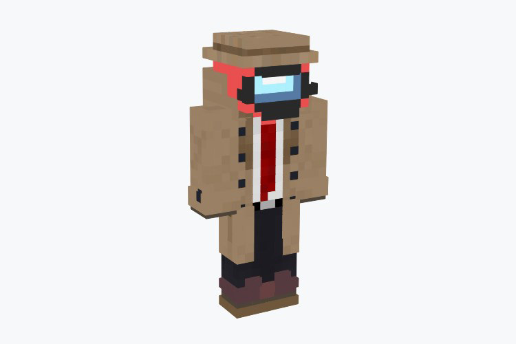 Crewmate Detective Minecraft Skin