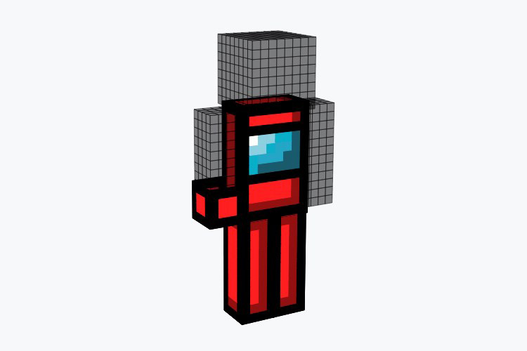 In Game Among Us Skin For Minecraft