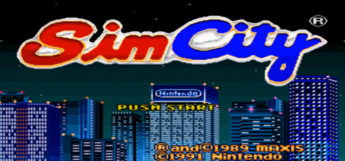 SimCity SNES Title Screen Preview