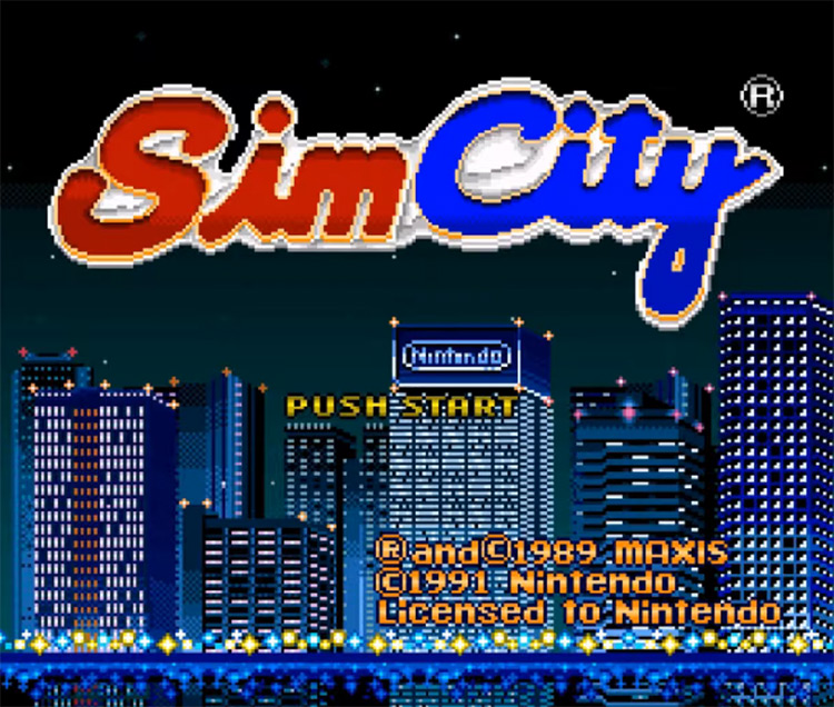 SimCity (1991) gameplay screenshot