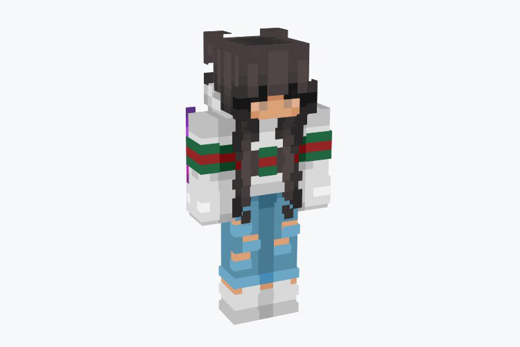 Gucci Girl in Hoodie / Minecraft Skin