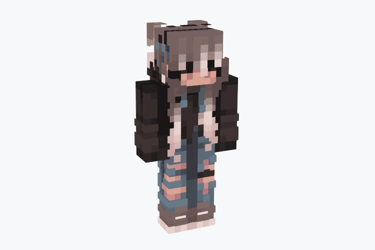 girl minecraft skins with hoodies